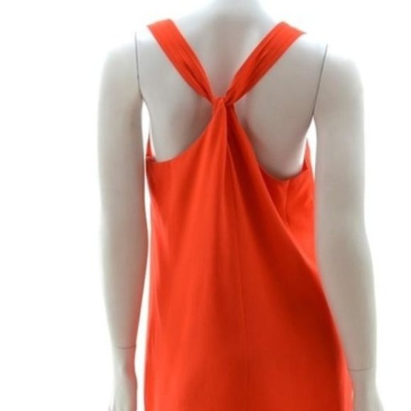NWOT J.Crew orange silk dress racerback size 00 (E29) - Picture 3 of 5